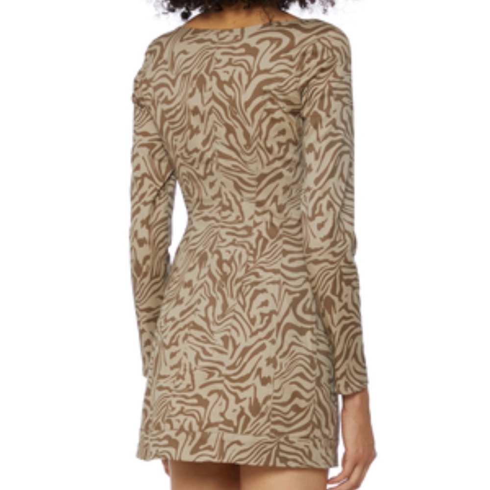MIAOU Dree Zebra Cotton Mini Dress - Animal Print Size Small NWT - Picture 10 of 10